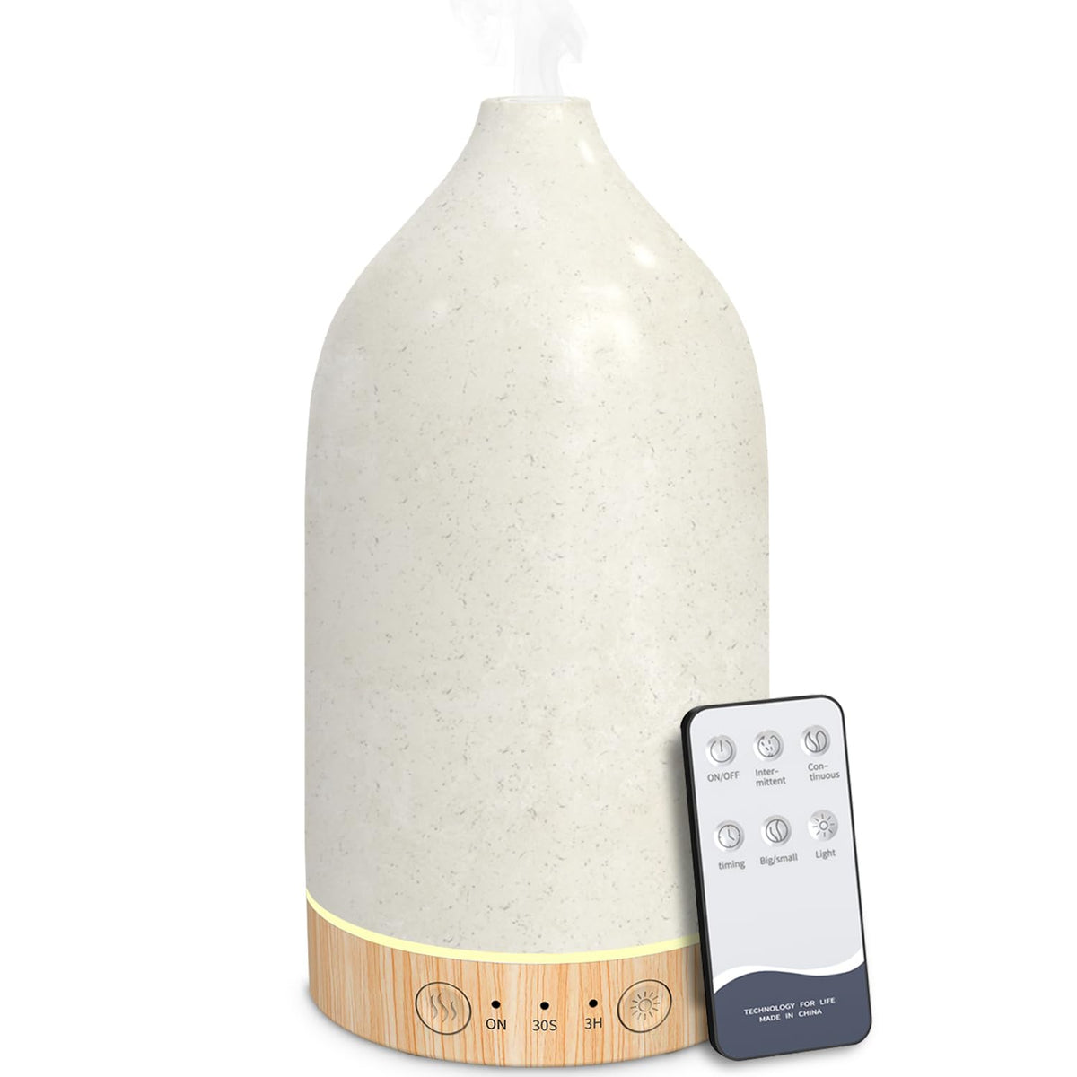 SPLITSKY 150ml Essential Oil Diffuser with Remote, Timers, 7-Color LED
