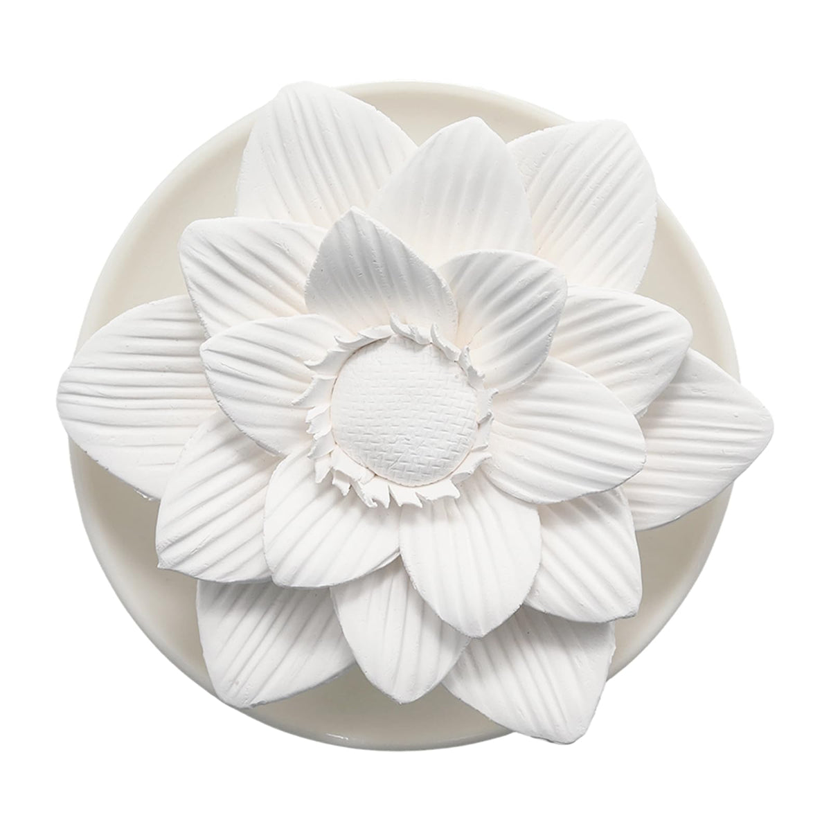 Flower Rose Ceramic Essential Oil Mini Diffuser, Wooden Pallet