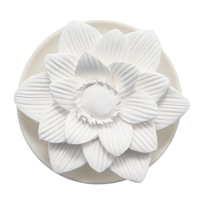 Flower Rose Ceramic Essential Oil Mini Diffuser, Wooden Pallet
