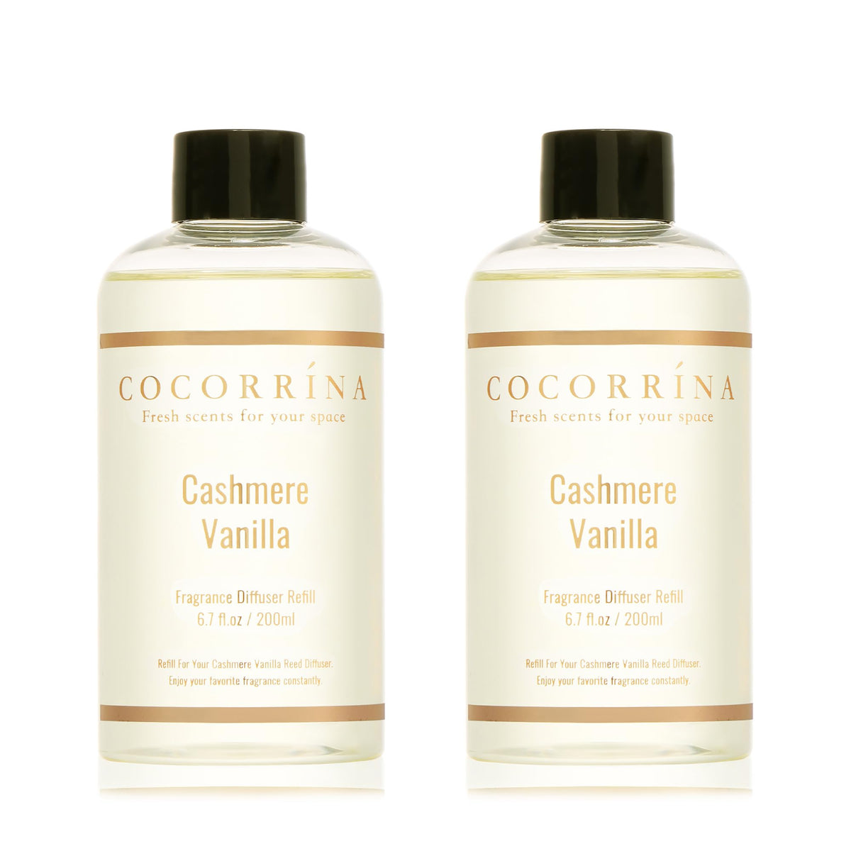 Cocorrína Reed Diffuser Set, Clean Linen 6.7 fl oz Scented Diffuser with Sticks Home Fragrance Reed Diffuser for Bathroom Shelf Décor