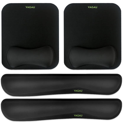 Comfy Mee Premium Memory Foam Keyboard and Mouse Wrist Rest Pads Set- for Comfortable Typing &Wrist Pain Relief (Pack of 2)