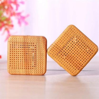 Weljoy Wood Grain Portable Diffuser for Essential Oils – Car or Travel, Mini Size, Quiet, Waterless, Re-Chargeable Battery or USB (Wood Grain)
