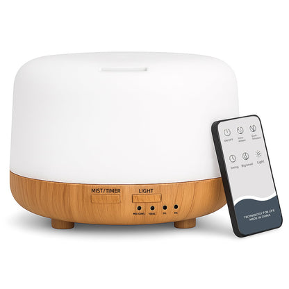SPLITSKY 300ml Essential Oil Diffuser with Remote and 7-Color LED Light