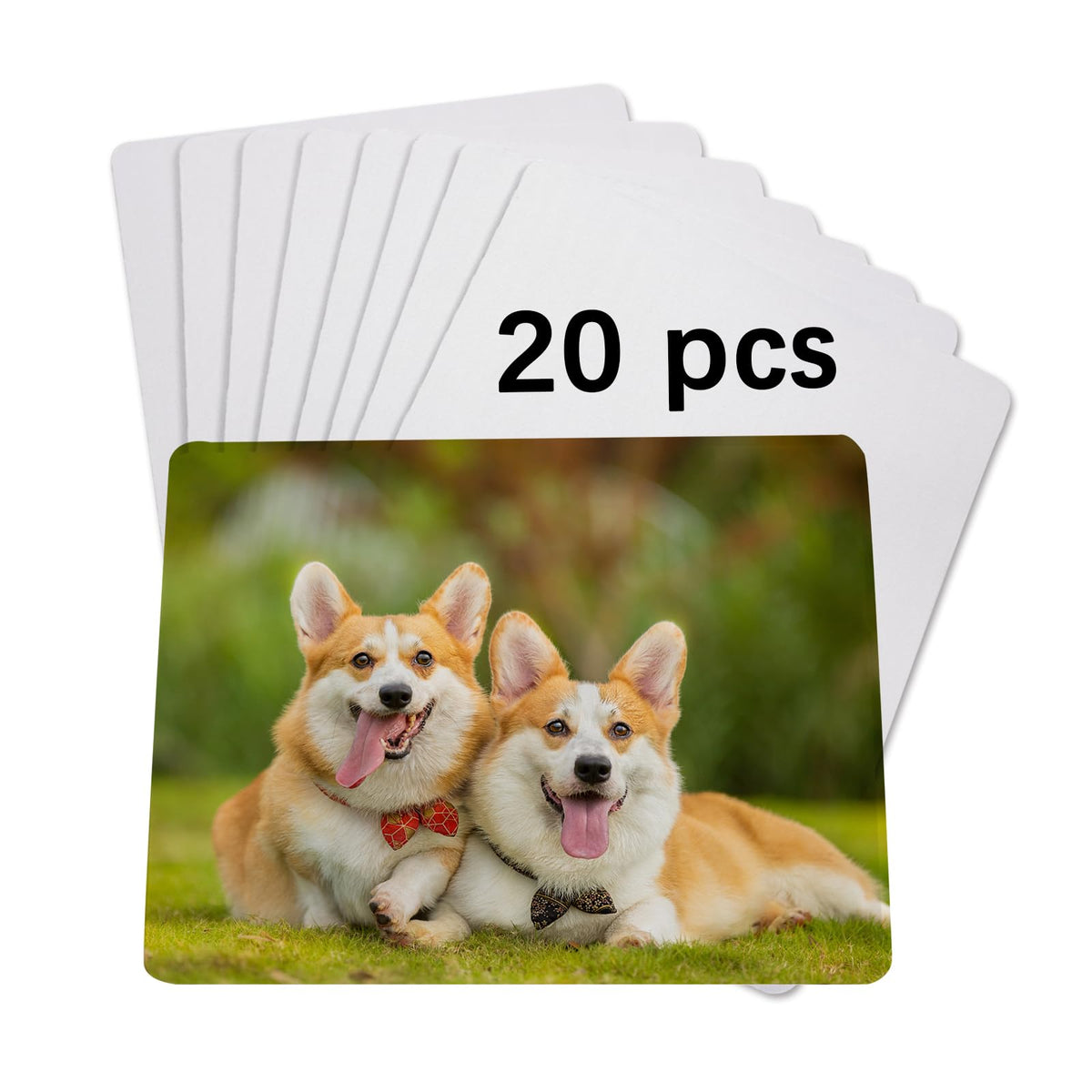 40 PCS White Mouse Pad 3mm Thick for Heat Press Printing,Bulk Mousepad Blanks for Heat Transfer Crafts 22x18x0.3CM