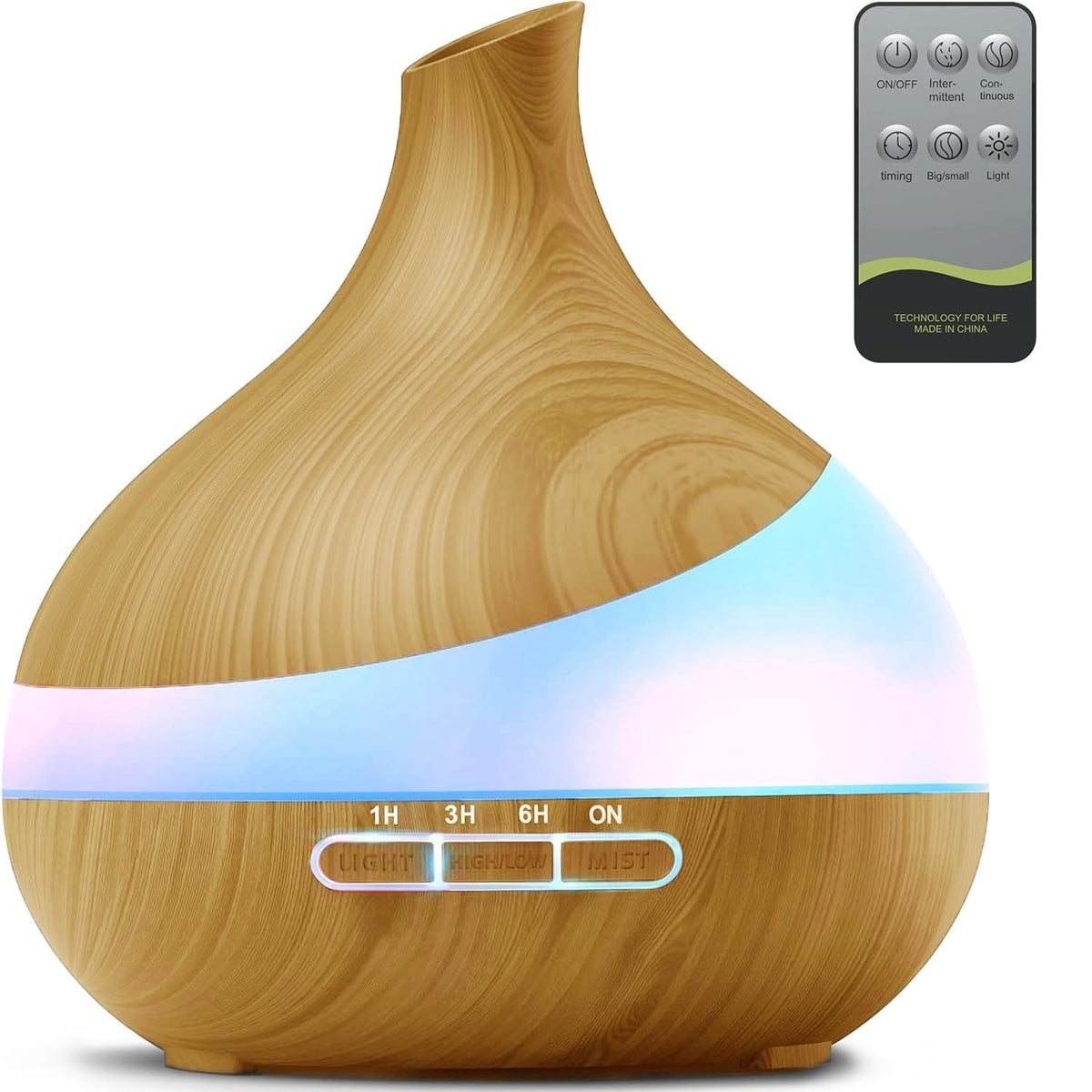HJTHJT 500ML Essential Oil Diffuser for Home: 14 Color LED, Remote Control
