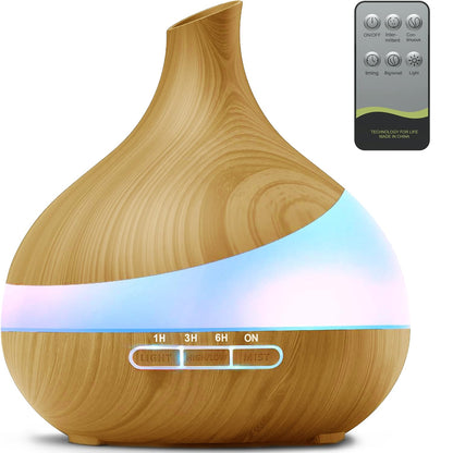 HJTHJT 500ML Essential Oil Diffuser for Home: 14 Color LED, Remote Control