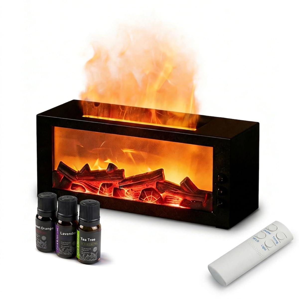 Essential Oil Diffuser,Fireplace Diffusers with 3 Essential Oils Set
