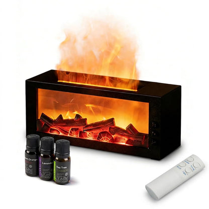 Essential Oil Diffuser,Fireplace Diffusers with 3 Essential Oils Set