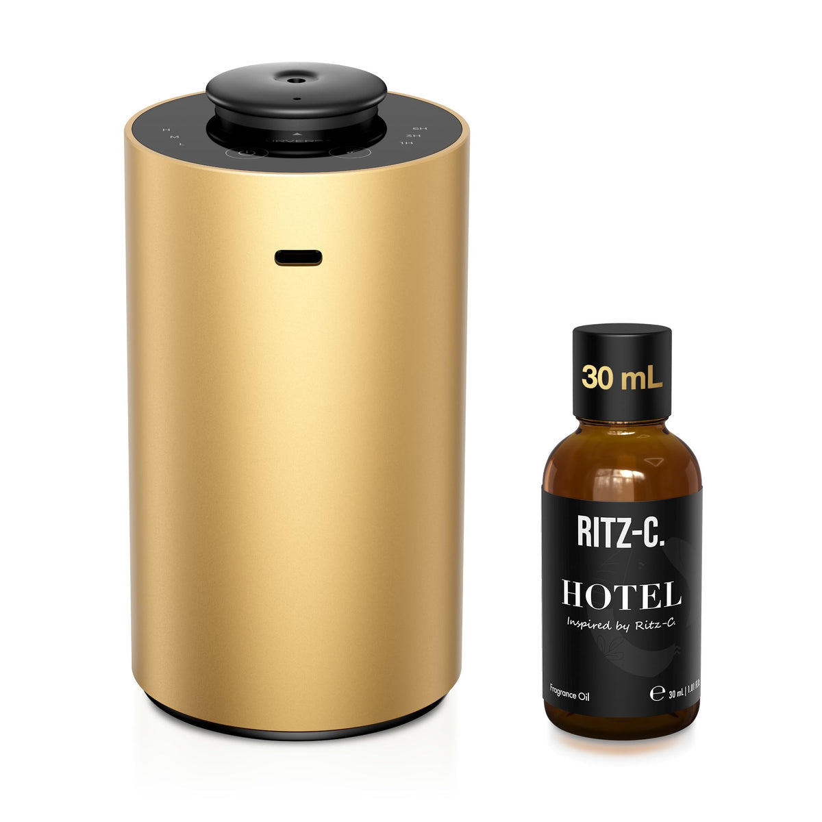 Airversa ANX Waterless Diffuser for Essential Oil for Home, Room, Black