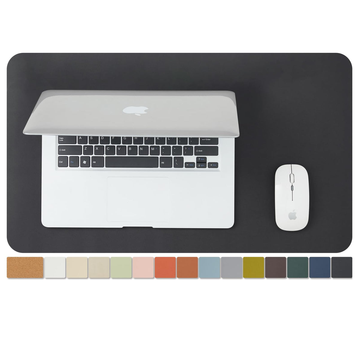 Large Cork Desk Mat - 47.2"x 17" Desk Pad for Office and Home - Ideal for Large Mouse Pad and Desk Mats on Top of Desks(Dark Green)
