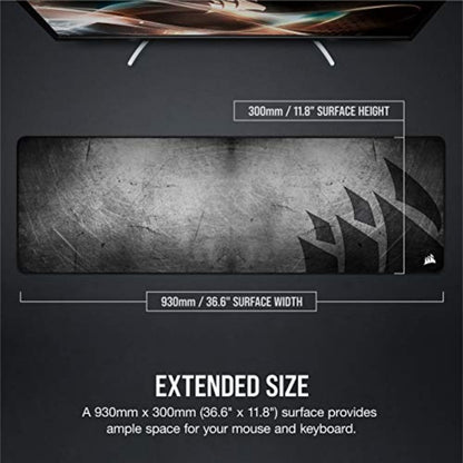 Corsair MM300 PRO Premium Spill-Proof Cloth Gaming Mouse Pad – Extended - Multicolor