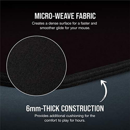Corsair MM350 PRO Spill-Proof Cloth Gaming Mouse Pad – Extended XL – Black