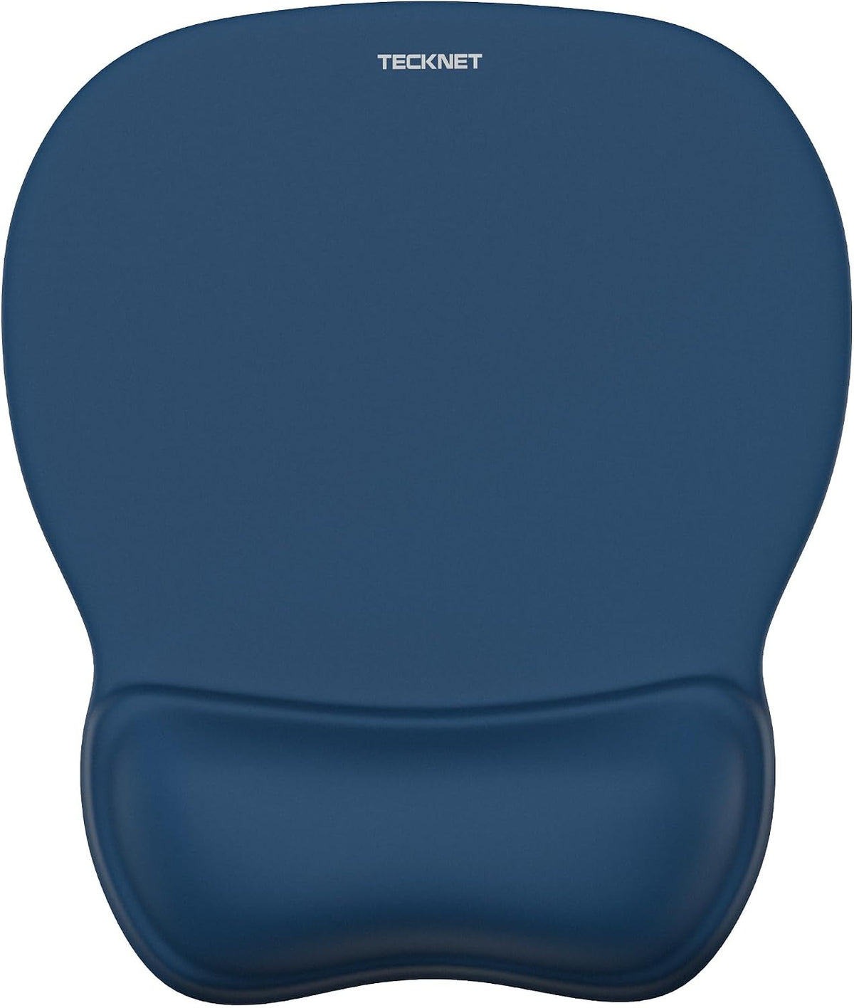 TECKNET Gel Ergonomic Mouse Pad with Wrist Rest, Non-Slip PU Base, Navy