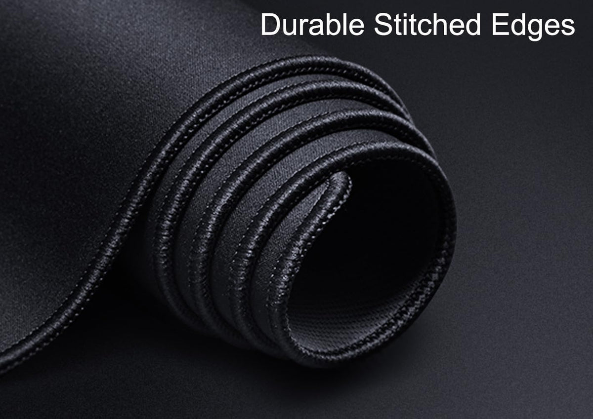 Large Gaming Mouse Pad, XXL Extended Keyboard Mouse Mat with Stitched Edges