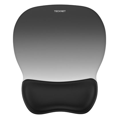 TECKNET Gel Ergonomic Mouse Pad with Wrist Rest, Non-Slip PU Base, Navy