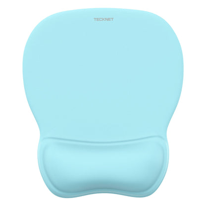 TECKNET Gel Ergonomic Mouse Pad with Wrist Rest, Non-Slip PU Base, Navy