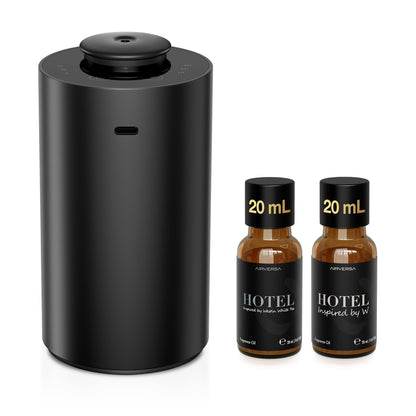 Airversa ANX Waterless Diffuser for Essential Oil for Home, Room, Black