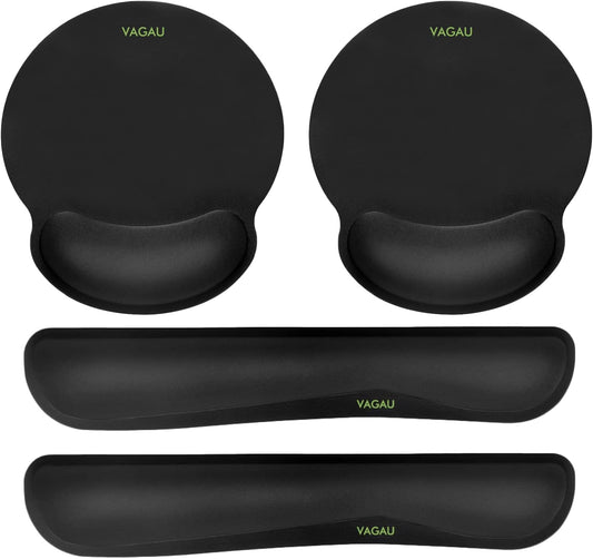 Comfy Mee Premium Memory Foam Keyboard and Mouse Wrist Rest Pads Set- for Comfortable Typing &Wrist Pain Relief (Pack of 2)