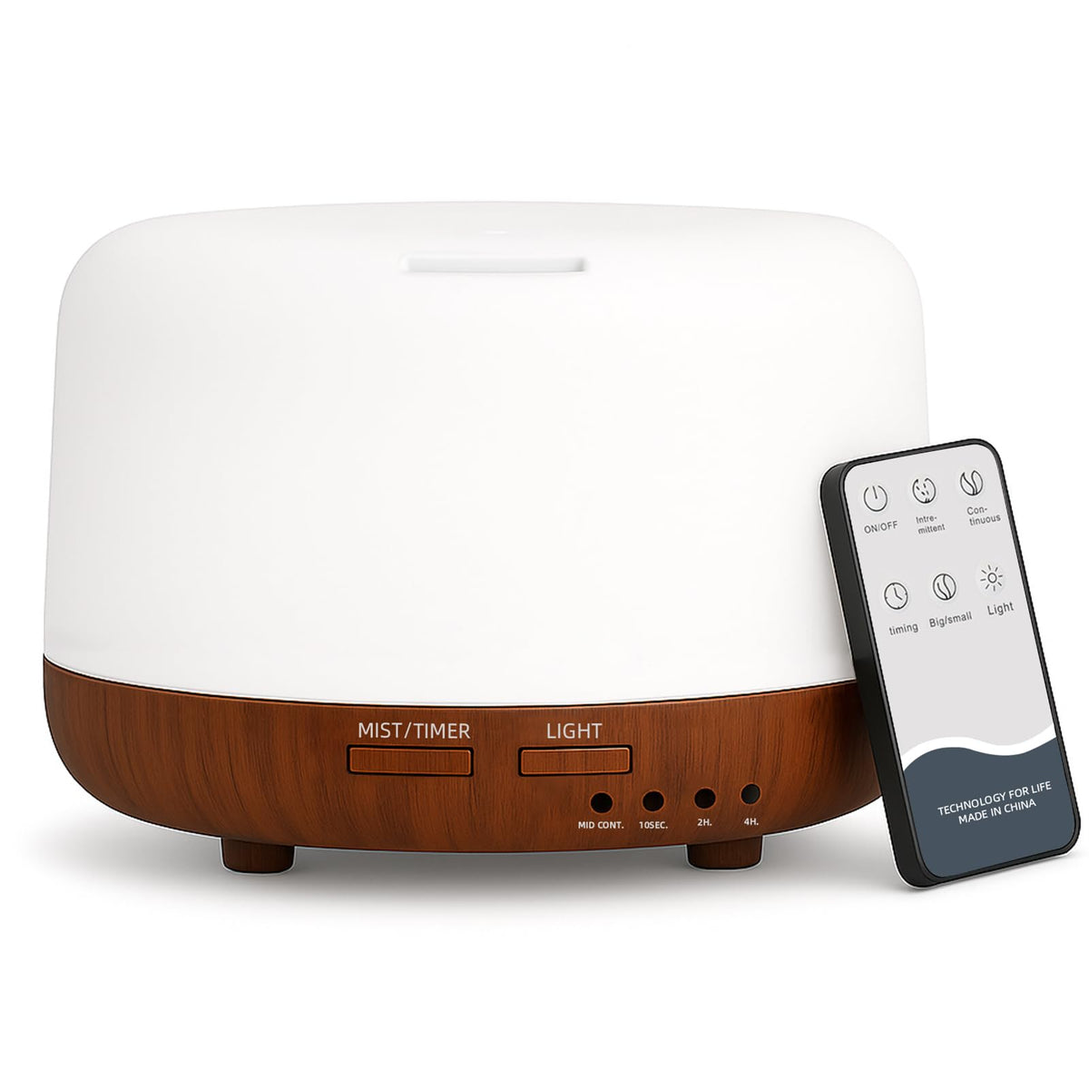 300ML Essential Oil Diffuser, Remote Control Ultrasonic Aromatherapy Oil Diffusers Cool Mist Humidifier, Waterless Auto-Off and 7 LED Light Colors for Bedroom, Yoga, SPA, Baby