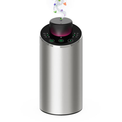 Waterless Essential Oil Diffuser Aromatherapy Scent Diffusers for Home Large Room, Bedroom, Car, Office, Desk, Battery Operated Mini Portable Air Freshener, 3 Countdown Timers & 3 Mist Levels