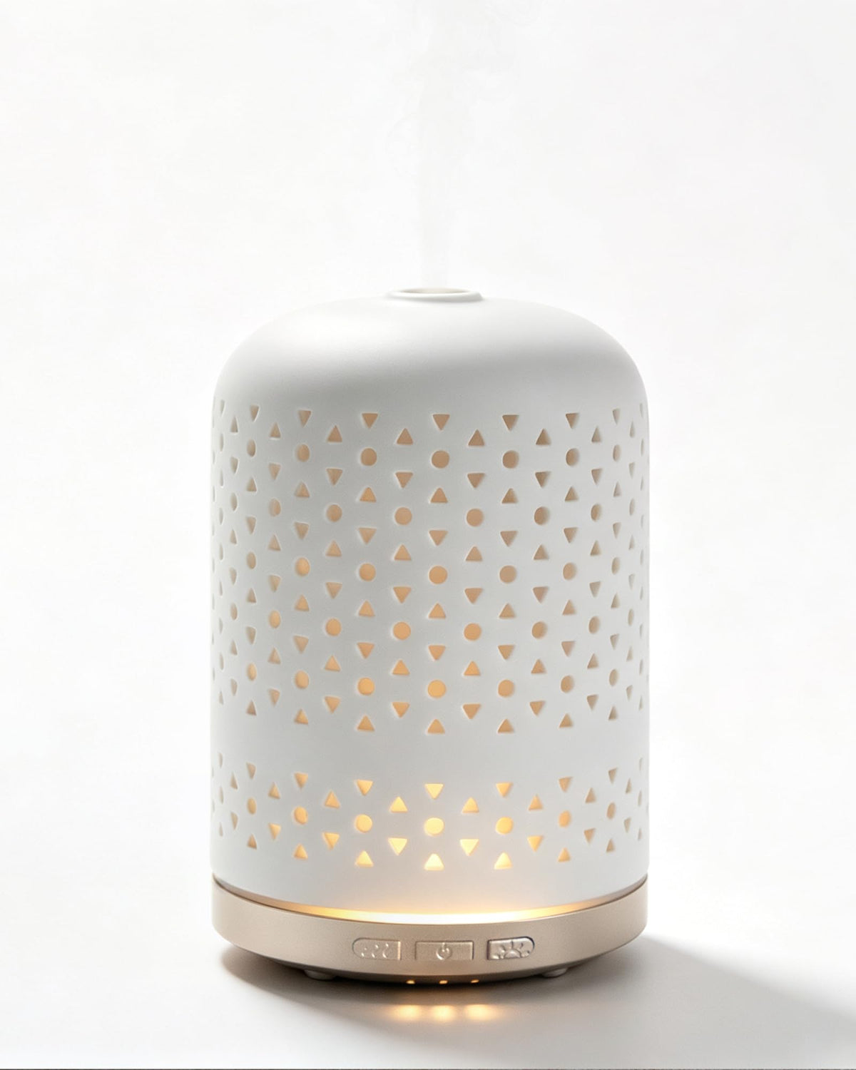 Essential Oil Diffuser - 2.4 MHz Ultrasonic Glass Diffuser with Pulse/Continuous Mist & 3 Night Light Modes, Waterless Auto-Off, Silent Aromatherapy Diffuser for Home, Office, Gifting & Home Decor