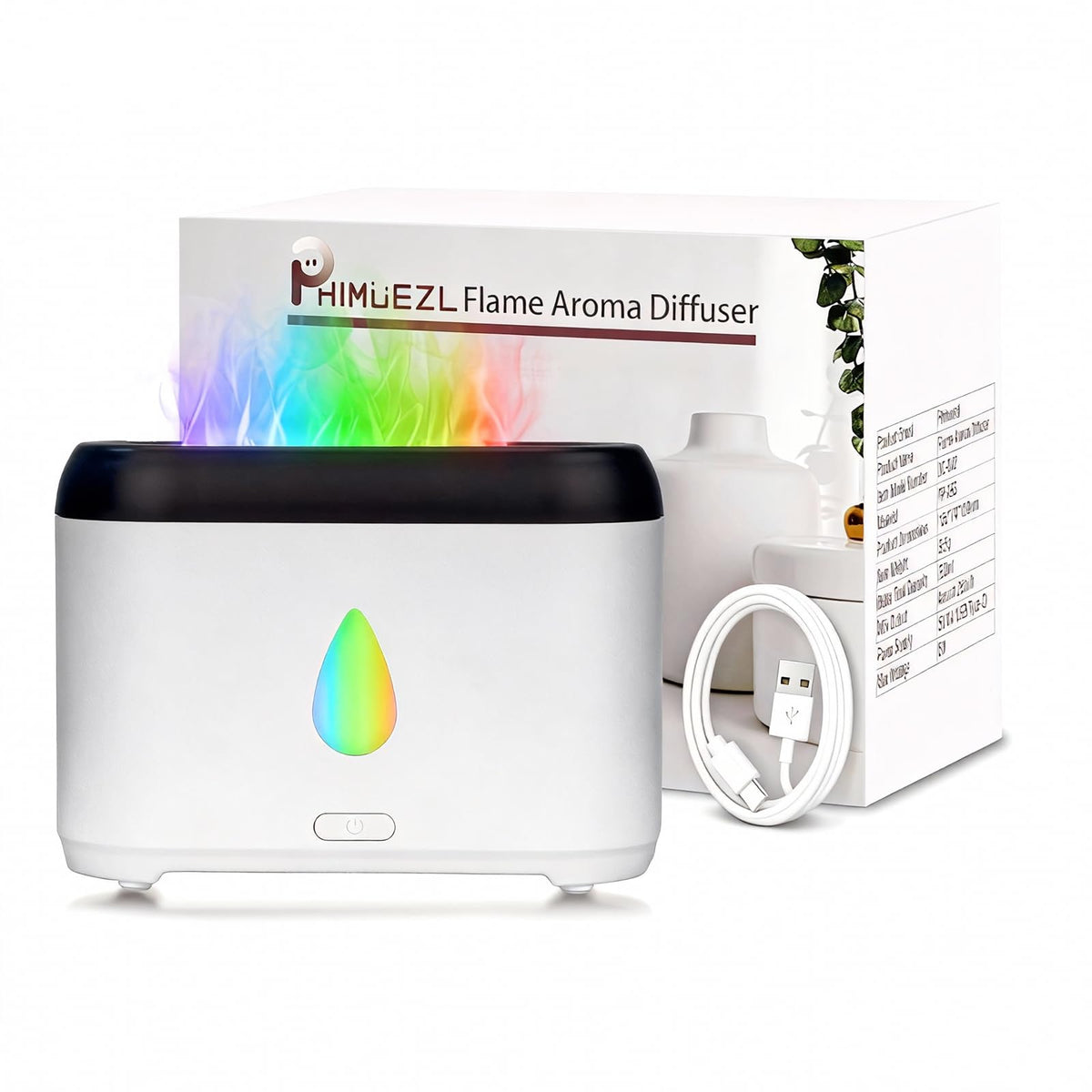 Flame Diffuser for Essential Oils, 200ml Small Oil Diffuser