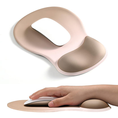 EooCoo Mouse Pad with Gel Wrist Rest, Ergonomic Mousepad Wrist Alignment