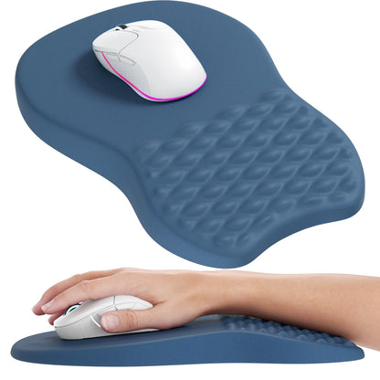 MROCO Ergonomic Mouse Pad with Wrist Support, Memory Foam Wrist Rest, Black