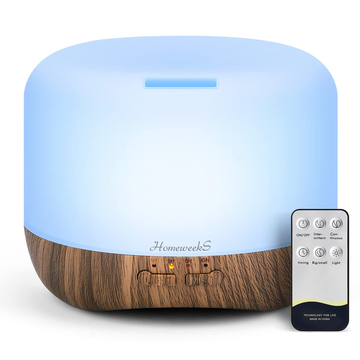 Homeweeks Essential Oil Diffuser for Room Aromatherapy Scent Diffuser