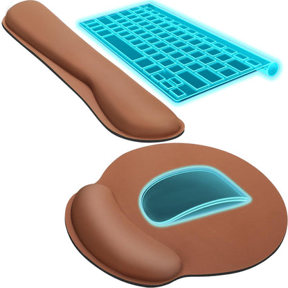 KTRIO Keyboard Wrist Rest & Mouse Pad with Wrist Rest, Black