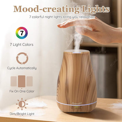 Homeweeks Essential Oil Diffuser for Room 100 ML 1 Pack