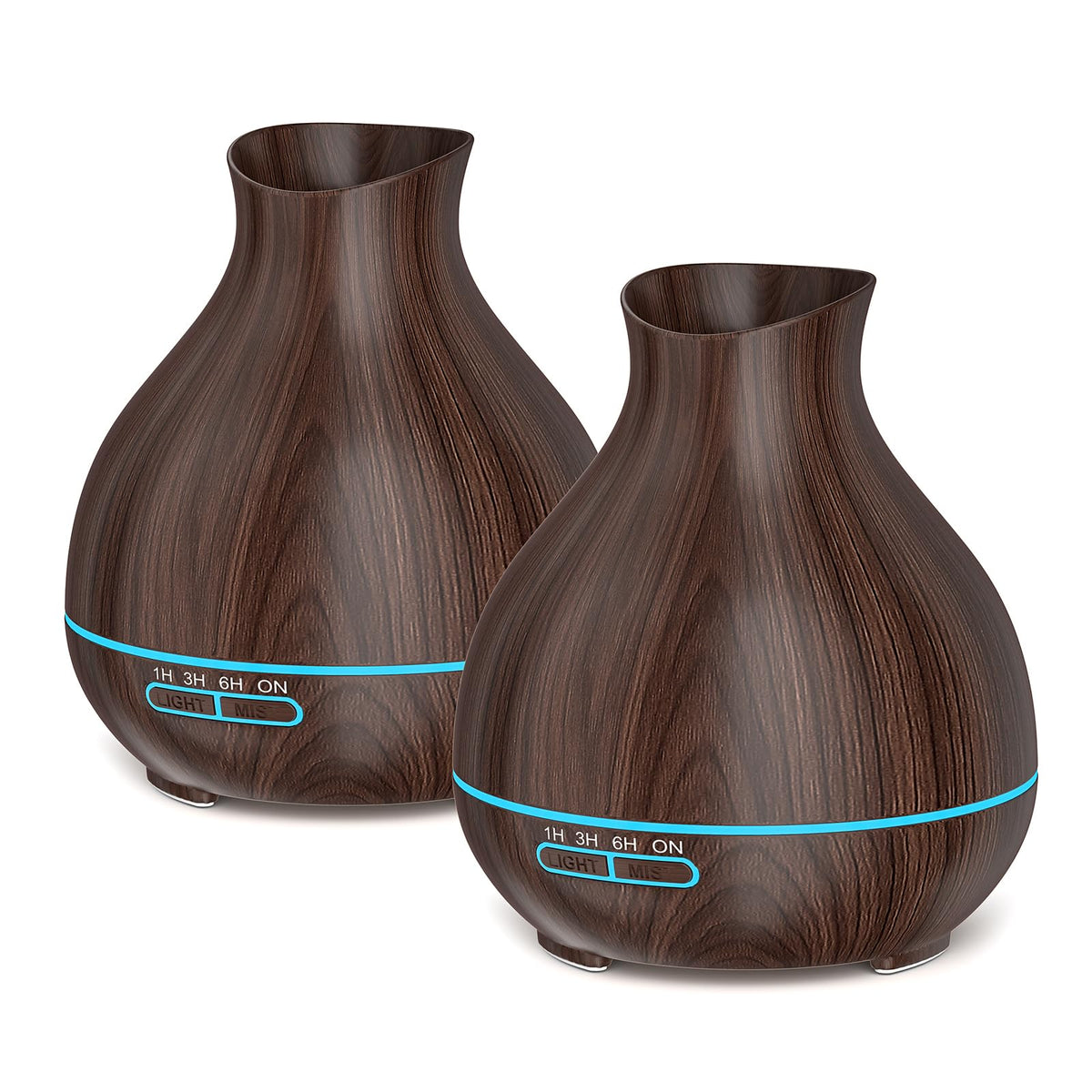 Aromatherapy Essential Oil Diffuser, 550ml Ultrasonic Fragrant Oil Large Room Humidifier, Diffusers for Home with Timer and Waterless Auto-Off, 7 Color LED Lights,Cool Mist Humidifiers