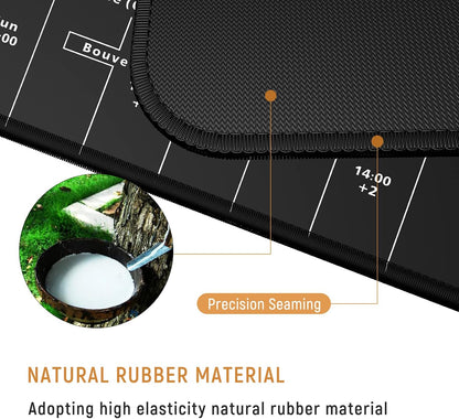 JIALONG Large Gaming Mouse Pad, Extended XXL Desk Mat 35.4×15.7 Inches Map
