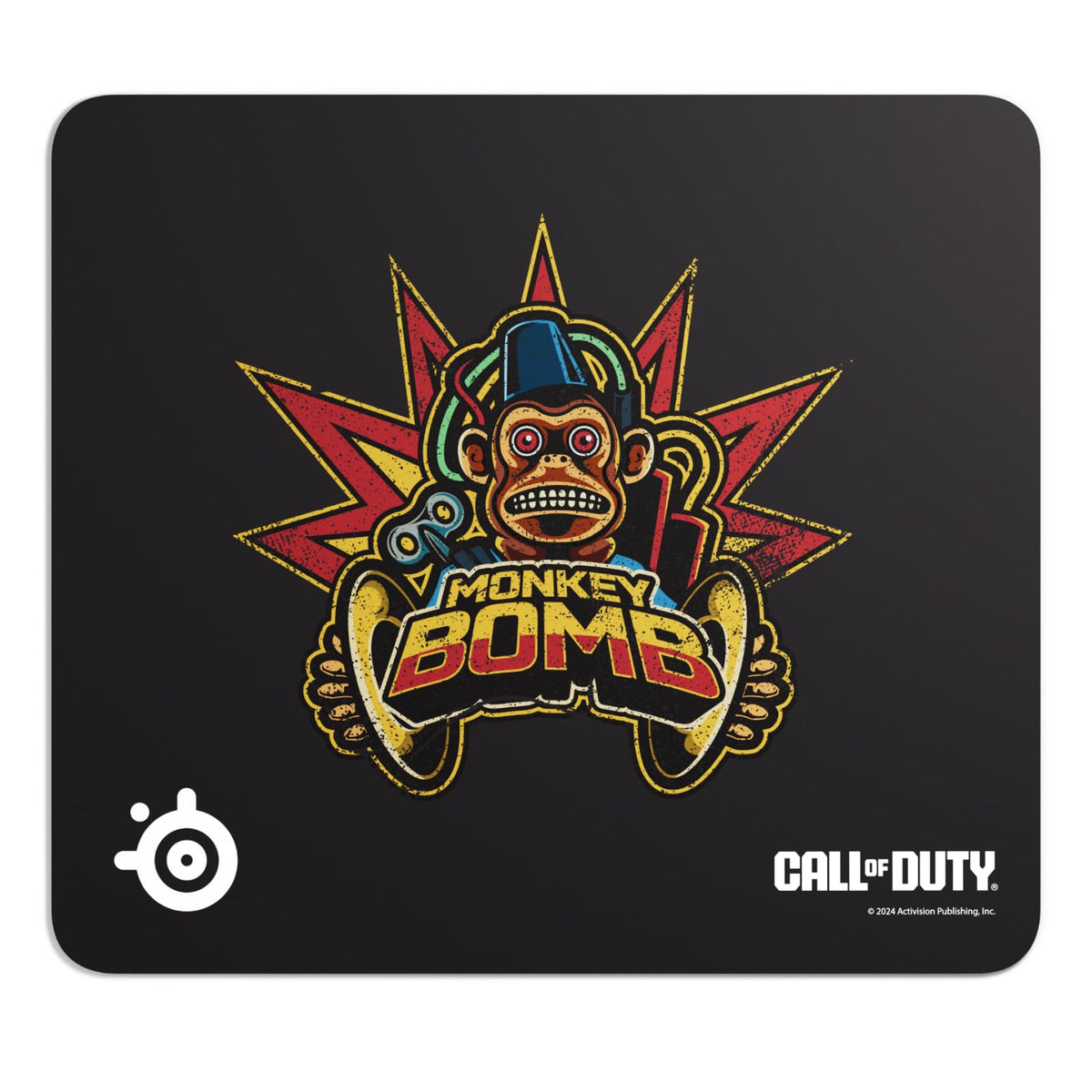 SteelSeries QcK Large Gaming Mousepad — Black — Non-Slip Silicone Rubber Base — Peak Tracking and Stability — Optimized for Gaming Sensors — 490 mm x 420 mm — FPS, MOBAs, RTS, MMO