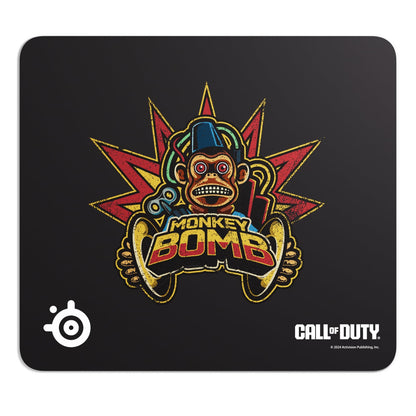 SteelSeries QcK Large Gaming Mousepad — Black — Non-Slip Silicone Rubber Base — Peak Tracking and Stability — Optimized for Gaming Sensors — 490 mm x 420 mm — FPS, MOBAs, RTS, MMO