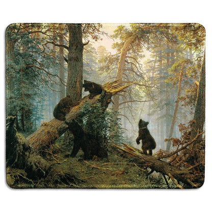 dealzEpic - Art Mousepad - Natural Rubber Mouse Pad with Classic Photo of Classic Photo of Raising the Flag on Iwo Jima - Stitched Edges - 9.5x7.9 inches