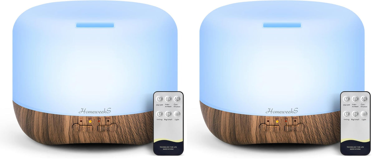 Homeweeks Essential Oil Diffuser for Room Aromatherapy Scent Diffuser