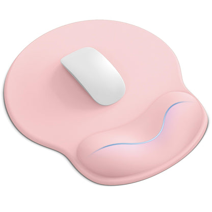 Mouse Pad with Wrist Rest for Desktop Large Ergonomic Mouse Mat(Light Pink)