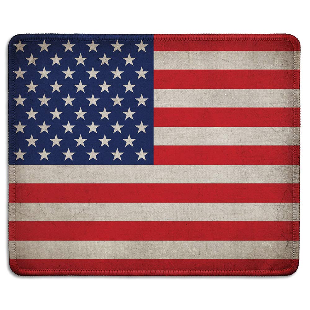 dealzEpic - Art Mousepad - Natural Rubber Mouse Pad with Classic Photo of Classic Photo of Raising the Flag on Iwo Jima - Stitched Edges - 9.5x7.9 inches
