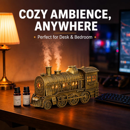 Steam Train Essential Oil Diffuser 300ml with 2 Essential Oils