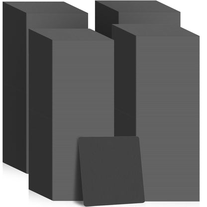 TaoBary 600 Pcs Cardboard Paper Coasters Bulk 4 Inch Square Blank,White