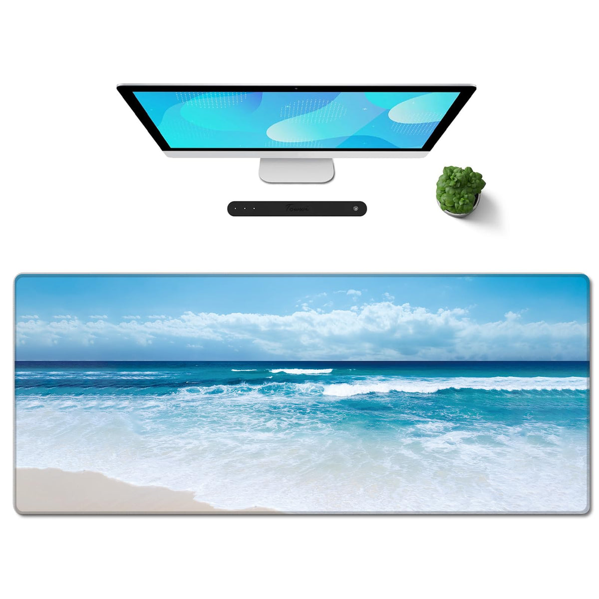 Galdas Mouse Pad,Office Desk Mat Large Gaming Keyboard Pad Durable Stitched Edges Washable Smooth Surface Control & Accuracy Extended Computer Mouse Mat (31.5X11.8In)-Green Forest…
