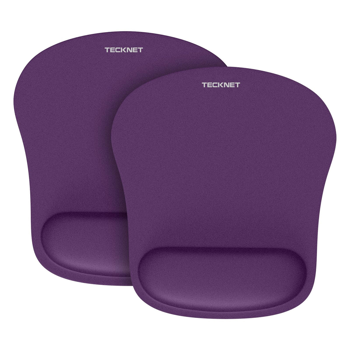 TECKNET 2 Pack Gaming Ergonomic Mouse Pad with Wrist Support Black