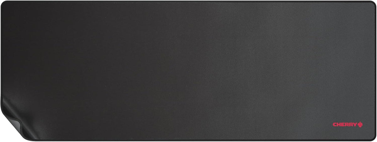 Cherry MP 2000, Premium Mouse Pad in XXL (31.50" x 13.78" x 0.20"), Smooth Fabric Surface for Precision, Sewn Edges, Non-Slip Bottom, Rollable, Comfortable, Black
