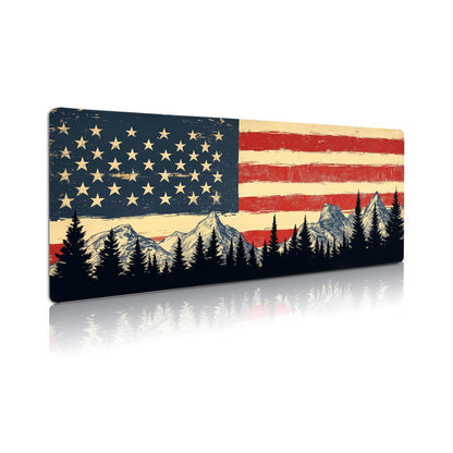 Extended Gaming Mouse Pad, Large Mouse Mat 3 mm Nature Rubber Base Mousepad with Stitched Edges, Non-Slip Desk Mat for Office Home Great Gift 31.5x11.8 Inch (Dark Canyon 5)