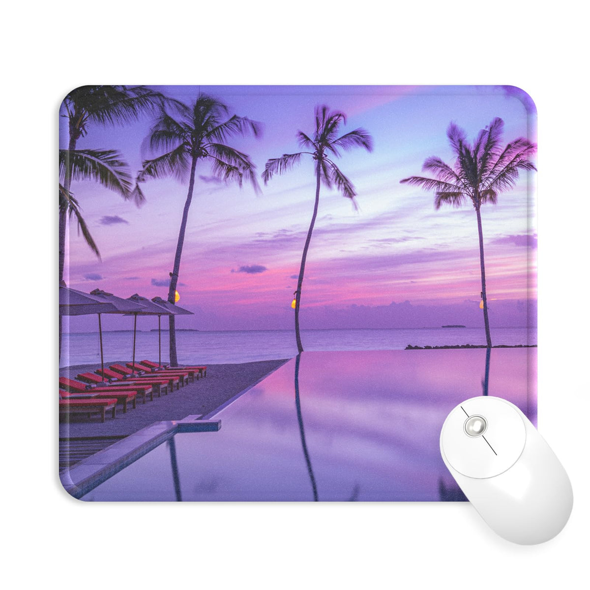 eulps Mouse Pad with Wrist Rest, Comfortable Computer Mousepad with Gel Wrist Support Smooth Surface and Non-Slip PU Base for Pain Relief, Laptop, Office & Home (Cyan Pink Marble)