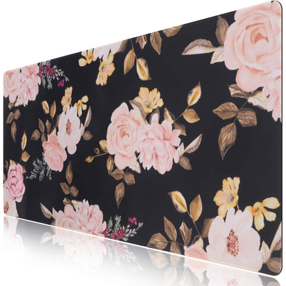 iCasso Desk Mat, Large Desk Mouse Pad for Desk,Home Office - Green Weeds