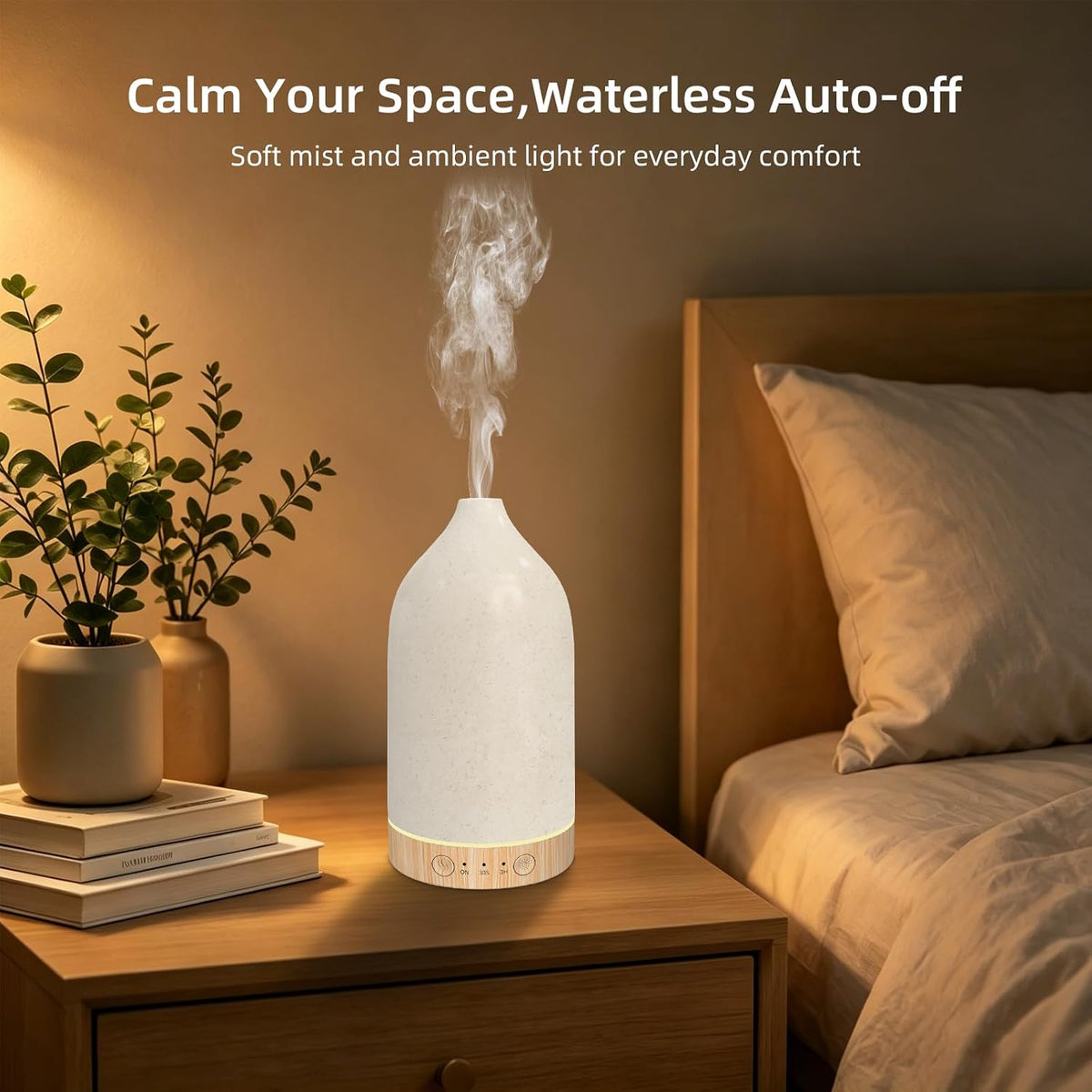 SPLITSKY 150ml Essential Oil Diffuser with Remote, Timers, 7-Color LED