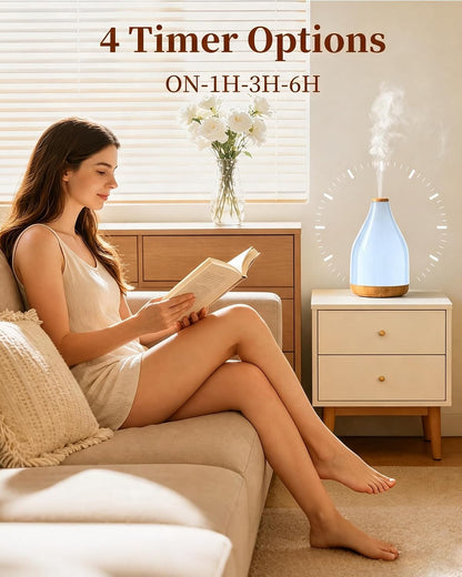 Waterdrop Essential Oil Diffuser, 300ml Large Diffusers for Home