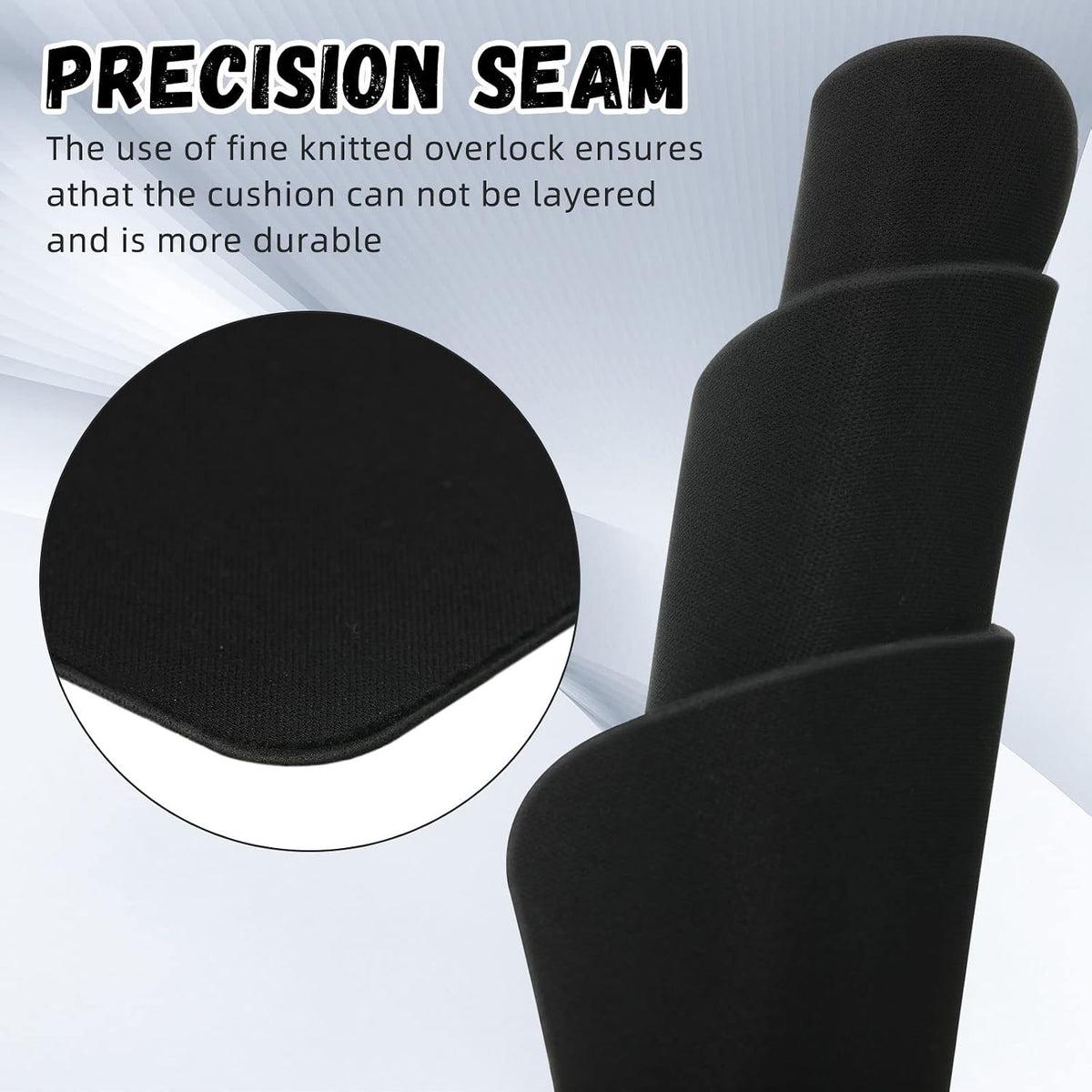 Crtiin 50 Pack Mouse Pad Bulk Pack, 7.09 x 8.66 Inch, Black